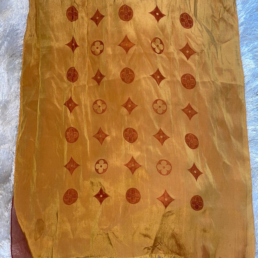 Louis Vuitton Monogram Silk BrownDouble GentlyUsed - Picture 11 of 13